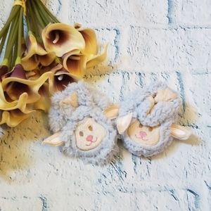 Snoozies Sheep Face Baby Slippers